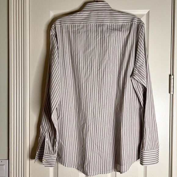 Camicissima Men's Striped Cotton Long Sleeve Button Down Dress Shirt sz 41/16 - Picture 2 of 5